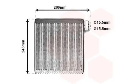 Verdampfer, Klimaanlage VAN WEZEL 2700V216 Bild Verdampfer, Klimaanlage VAN WEZEL 2700V216