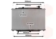 Kühler, Motorkühlung VAN WEZEL 27012704