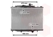 Kühler, Motorkühlung VAN WEZEL 27012706