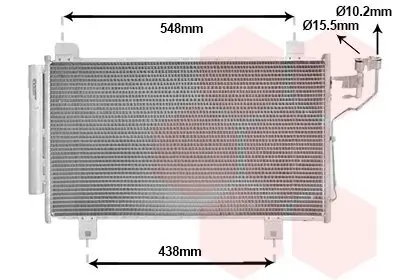 Kondensator, Klimaanlage VAN WEZEL 27015260