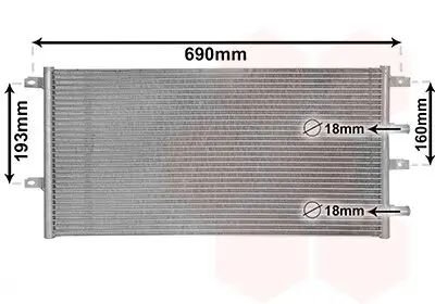 Kühler, Motorkühlung VAN WEZEL 28002131 Bild Kühler, Motorkühlung VAN WEZEL 28002131