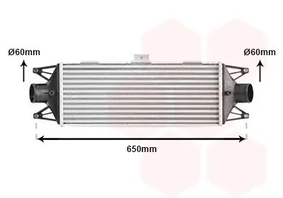 Ladeluftkühler VAN WEZEL 28004099