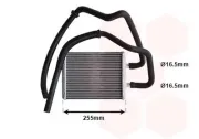 Wärmetauscher, Innenraumheizung VAN WEZEL 28006105