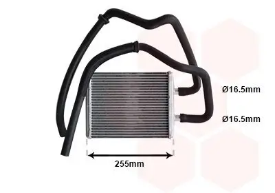 Wärmetauscher, Innenraumheizung VAN WEZEL 28006105 Bild Wärmetauscher, Innenraumheizung VAN WEZEL 28006105