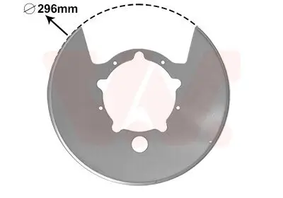 Spritzblech, Bremsscheibe Hinterachse VAN WEZEL 2815375