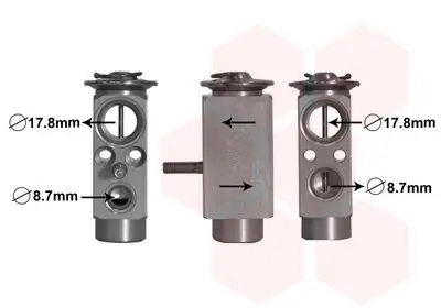 Expansionsventil, Klimaanlage VAN WEZEL 29001017 Bild Expansionsventil, Klimaanlage VAN WEZEL 29001017