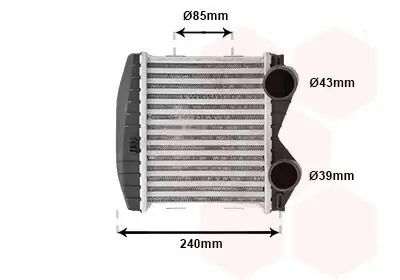 Ladeluftkühler VAN WEZEL 29004003 Bild Ladeluftkühler VAN WEZEL 29004003