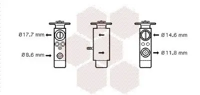 Expansionsventil, Klimaanlage VAN WEZEL 30001098