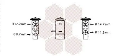 Expansionsventil, Klimaanlage VAN WEZEL 30001111 Bild Expansionsventil, Klimaanlage VAN WEZEL 30001111