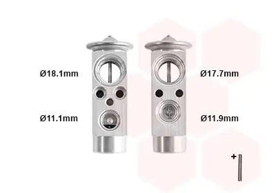 Expansionsventil, Klimaanlage VAN WEZEL 30001124 Bild Expansionsventil, Klimaanlage VAN WEZEL 30001124