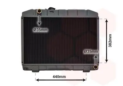 Kühler, Motorkühlung VAN WEZEL 30002045 Bild Kühler, Motorkühlung VAN WEZEL 30002045
