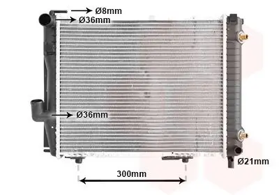 Kühler, Motorkühlung VAN WEZEL 30002069 Bild Kühler, Motorkühlung VAN WEZEL 30002069