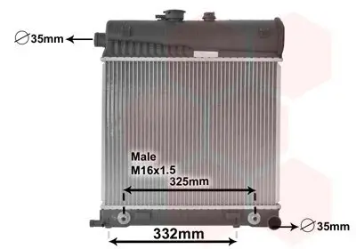 Kühler, Motorkühlung VAN WEZEL 30002150