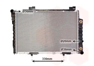 Kühler, Motorkühlung VAN WEZEL 30002174 Bild Kühler, Motorkühlung VAN WEZEL 30002174