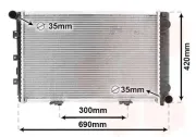 Kühler, Motorkühlung VAN WEZEL 30002211