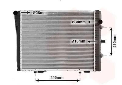 Kühler, Motorkühlung VAN WEZEL 30002229