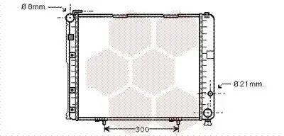 Kühler, Motorkühlung VAN WEZEL 30002236 Bild Kühler, Motorkühlung VAN WEZEL 30002236