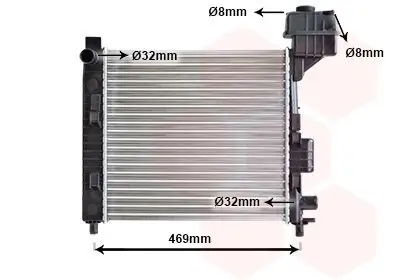 Kühler, Motorkühlung VAN WEZEL 30002247 Bild Kühler, Motorkühlung VAN WEZEL 30002247