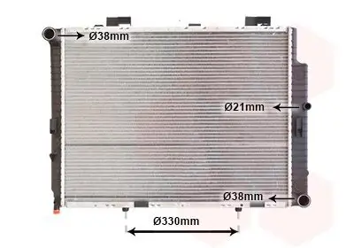 Kühler, Motorkühlung VAN WEZEL 30002287 Bild Kühler, Motorkühlung VAN WEZEL 30002287