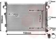 Kühler, Motorkühlung VAN WEZEL 30002301
