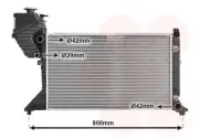 Kühler, Motorkühlung VAN WEZEL 30002343