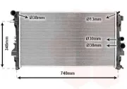 Kühler, Motorkühlung VAN WEZEL 30002356