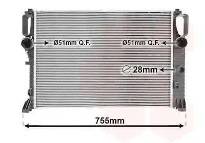 Kühler, Motorkühlung VAN WEZEL 30002394 Bild Kühler, Motorkühlung VAN WEZEL 30002394