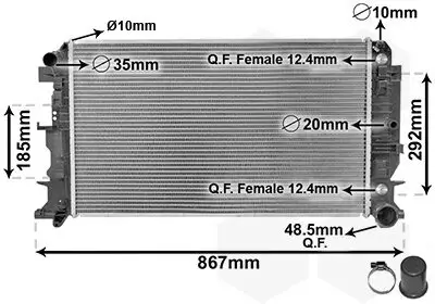 Kühler, Motorkühlung VAN WEZEL 30002403