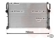 Kühler, Motorkühlung VAN WEZEL 30002449