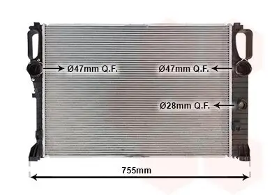 Kühler, Motorkühlung VAN WEZEL 30002459 Bild Kühler, Motorkühlung VAN WEZEL 30002459