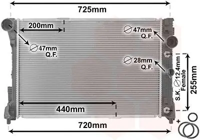 Kühler, Motorkühlung VAN WEZEL 30002475 Bild Kühler, Motorkühlung VAN WEZEL 30002475