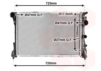 Kühler, Motorkühlung VAN WEZEL 30002575 Bild Kühler, Motorkühlung VAN WEZEL 30002575