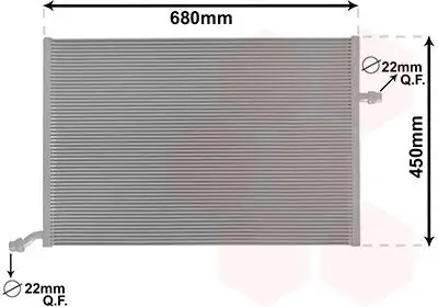 Kühler, Motorkühlung VAN WEZEL 30002712 Bild Kühler, Motorkühlung VAN WEZEL 30002712