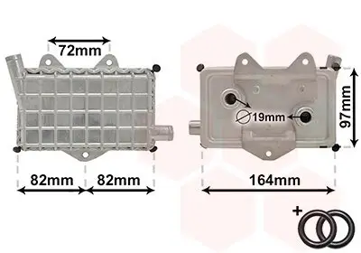 Ölkühler, Motoröl VAN WEZEL 30003294