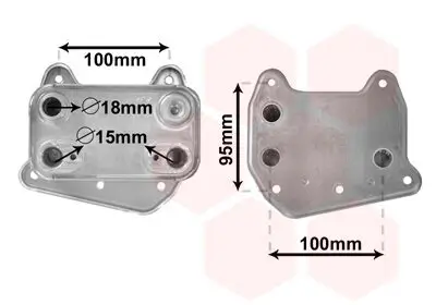 Ölkühler, Motoröl VAN WEZEL 30003495 Bild Ölkühler, Motoröl VAN WEZEL 30003495