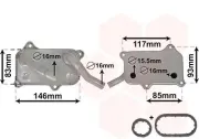 Ölkühler, Motoröl VAN WEZEL 30003555