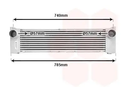 Ladeluftkühler VAN WEZEL 30004371