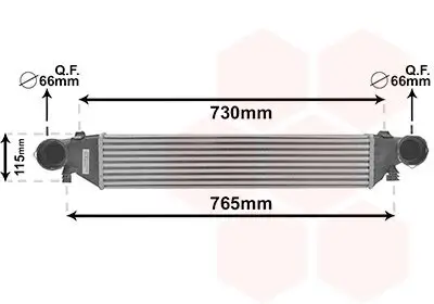 Ladeluftkühler VAN WEZEL 30004380 Bild Ladeluftkühler VAN WEZEL 30004380