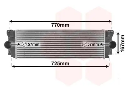 Ladeluftkühler VAN WEZEL 30004396