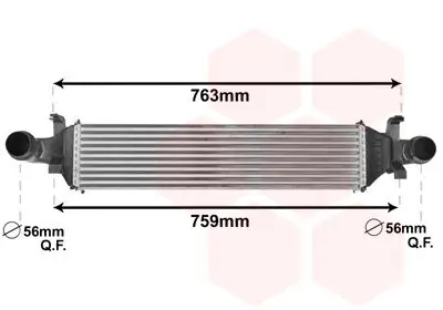 Ladeluftkühler VAN WEZEL 30004658