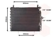 Kondensator, Klimaanlage VAN WEZEL 30005161