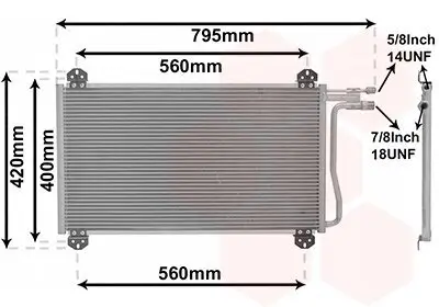 Kondensator, Klimaanlage VAN WEZEL 30005219 Bild Kondensator, Klimaanlage VAN WEZEL 30005219