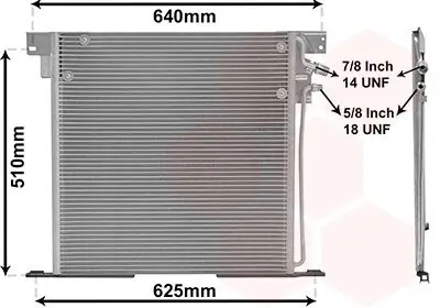 Kondensator, Klimaanlage VAN WEZEL 30005220 Bild Kondensator, Klimaanlage VAN WEZEL 30005220