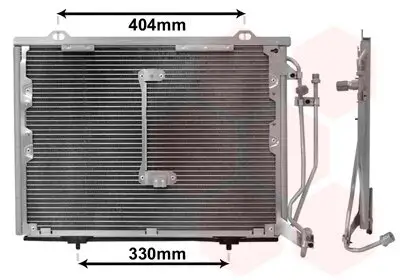 Kondensator, Klimaanlage VAN WEZEL 30005245