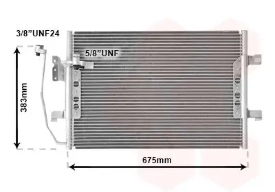 Kondensator, Klimaanlage VAN WEZEL 30005330 Bild Kondensator, Klimaanlage VAN WEZEL 30005330