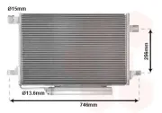 Kondensator, Klimaanlage VAN WEZEL 30005572