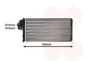 Wärmetauscher, Innenraumheizung VAN WEZEL 30006355