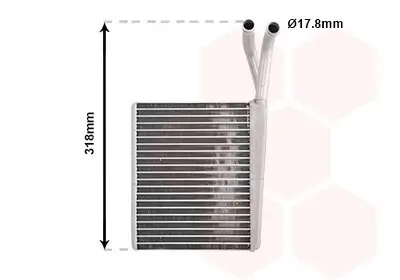 Wärmetauscher, Innenraumheizung VAN WEZEL 30006372