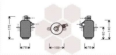 Trockner, Klimaanlage VAN WEZEL 3000D081