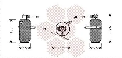 Trockner, Klimaanlage VAN WEZEL 3000D293